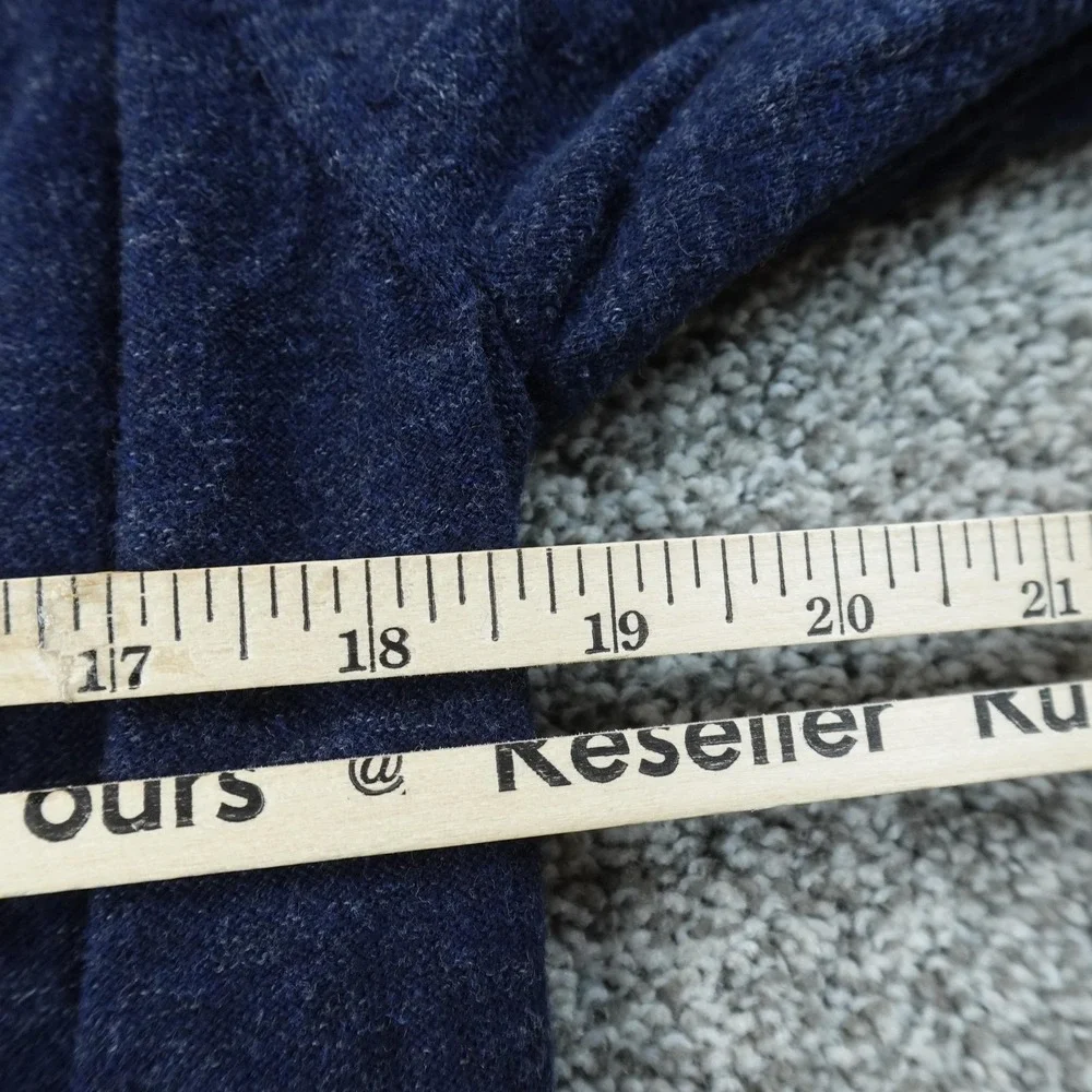 Banana Republic Sweater Mens S Blue Organic Cotton Raglan Crewneck Pullover Cozy